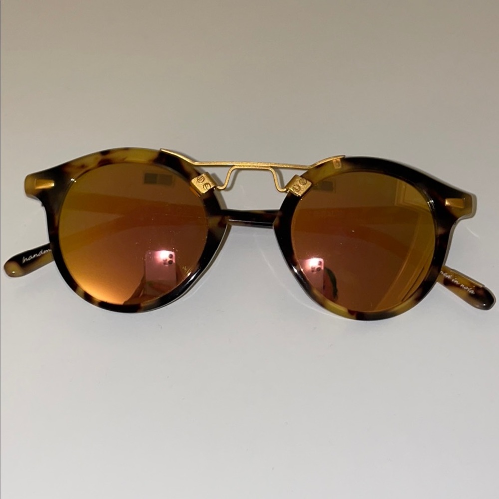 KREWE ST. LOUIS MIRRORED SUNGLASSES